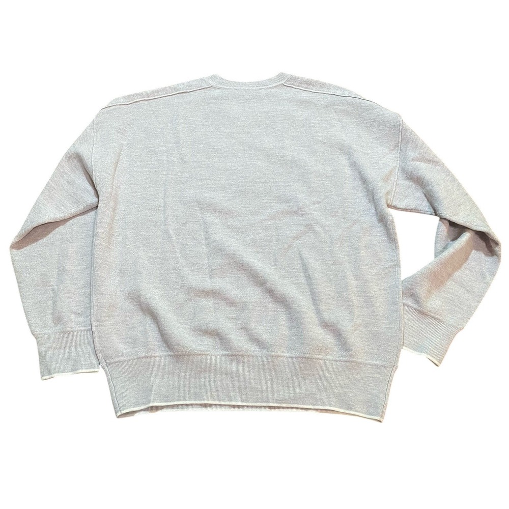 Madewell NWT Women's 100% Merino Wool Light Gray Crewneck Pullover Sweater Small - Picture 2 of 7